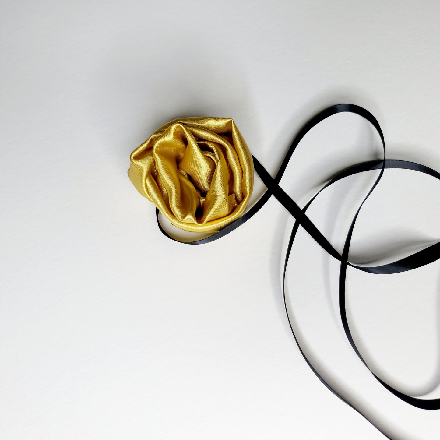 Butter Yellow Rosette Choker