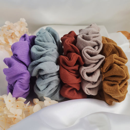 Mini Cotton Scrunchie Set