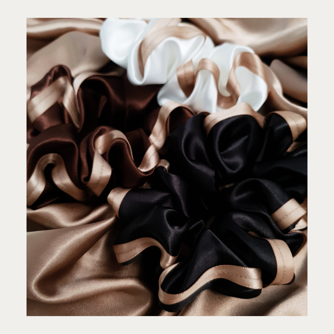 Satin Scrunchie Set - GOLD CLASS