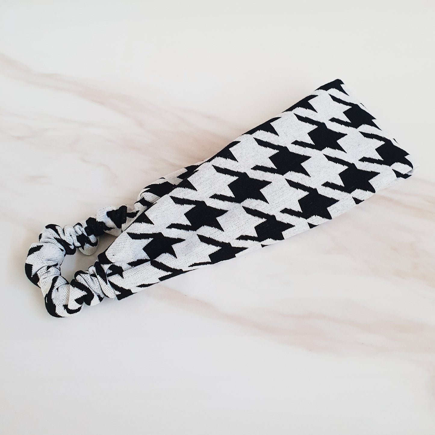 FLAT HEADBAND - Houndstooth