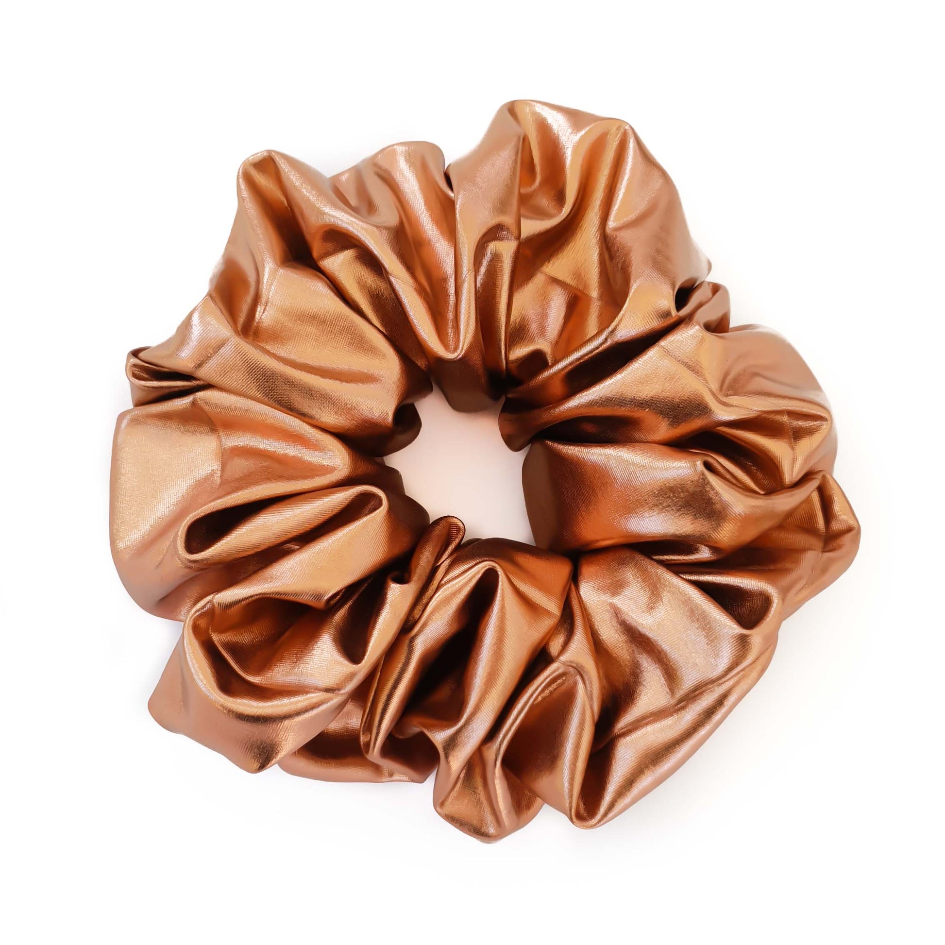 xxl metallic copper scrunchie australia, metallic scrunchie sydney, gold metallic scrunchies australia, oversized scrunchies australia, extra large scrunchie brisbane